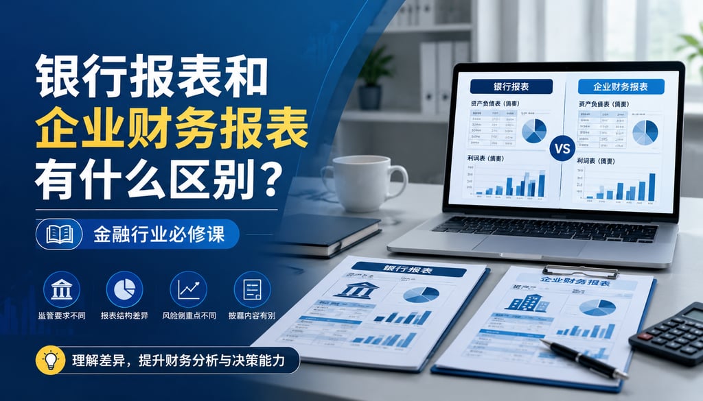银行报表和企业财务报表有什么区别？金融行业必修课