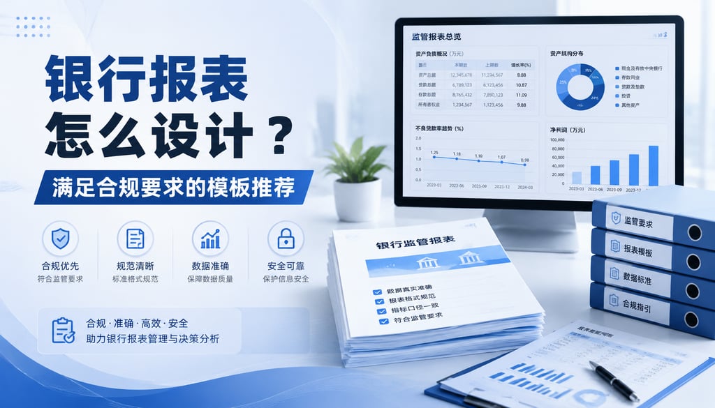 银行报表怎么设计？满足合规要求的模板推荐