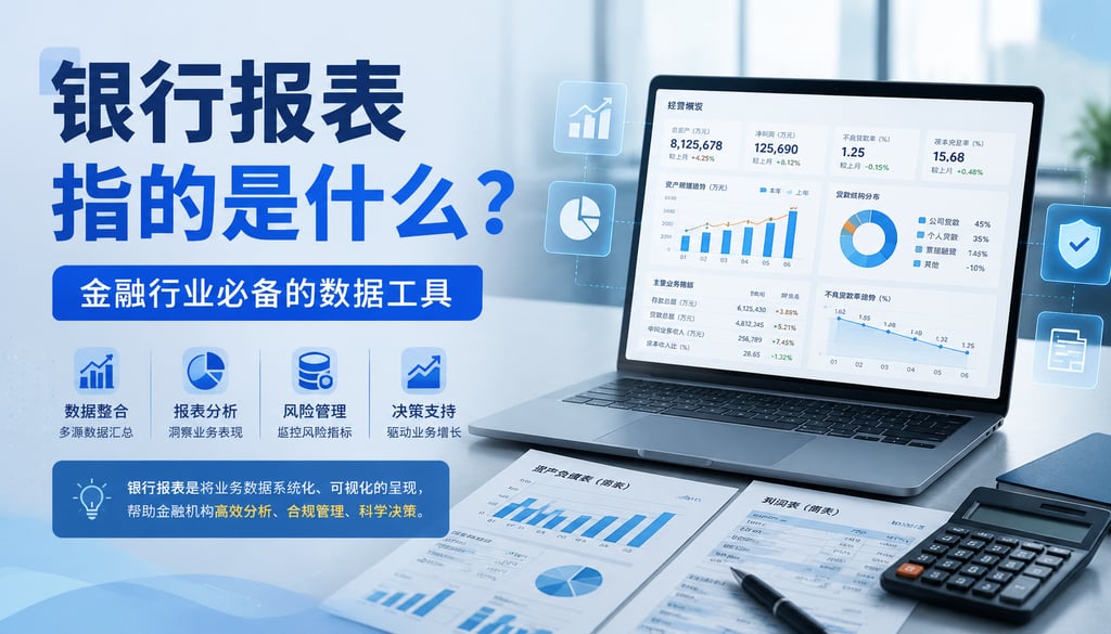 银行报表指的是什么？金融行业必备的数据工具