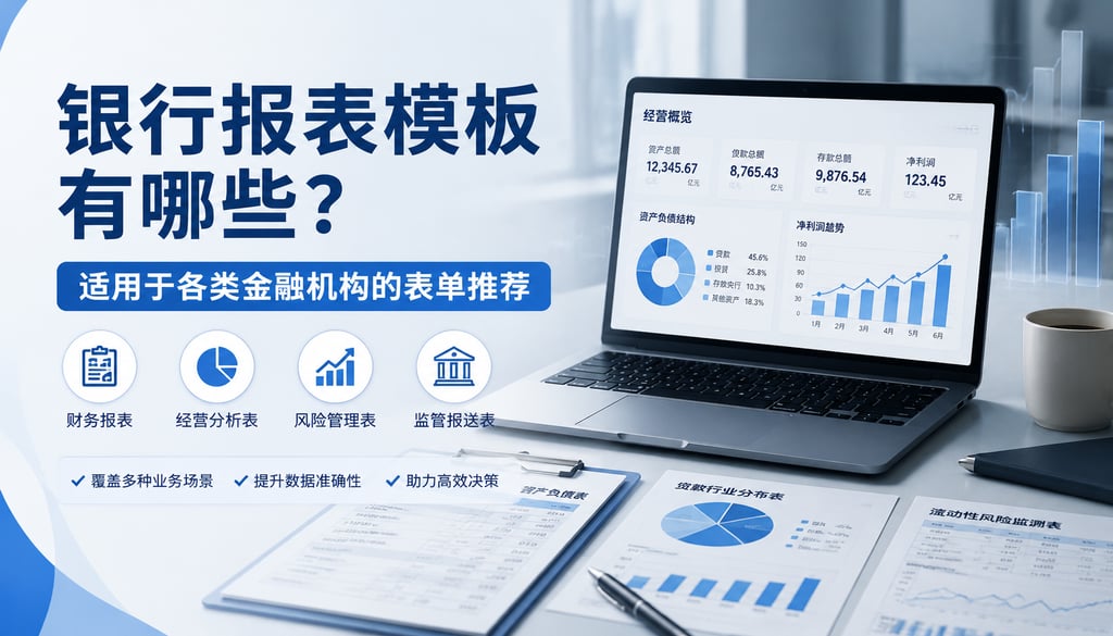 银行报表模板有哪些？适用于各类金融机构的表单推荐