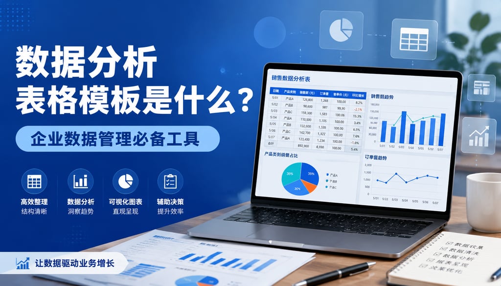 数据分析表格模板是什么？企业数据管理必备工具