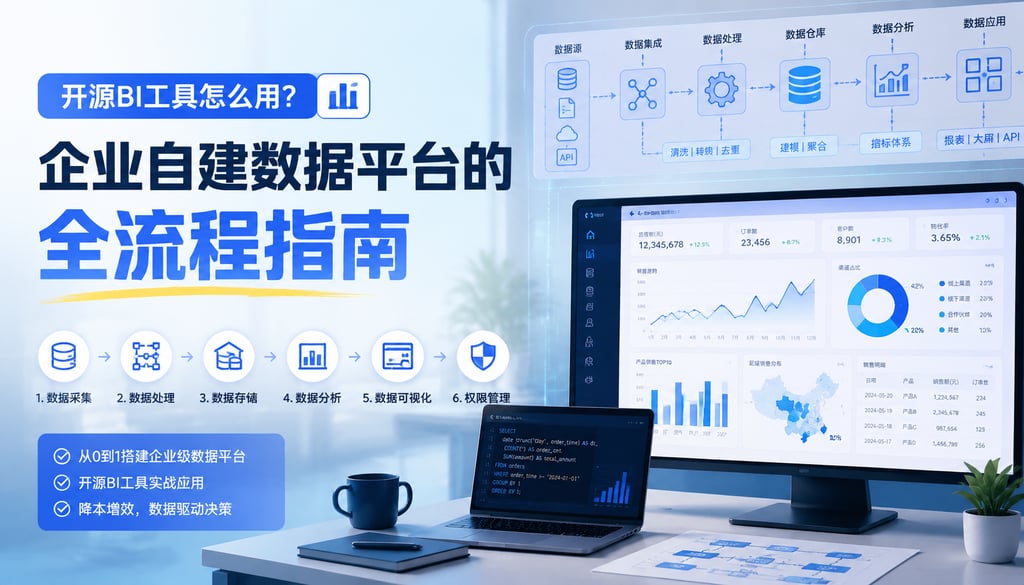 开源BI工具怎么用？企业自建数据平台的全流程指南