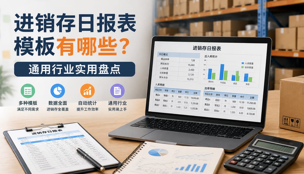 进销存日报表模板有哪些？通用行业实用盘点