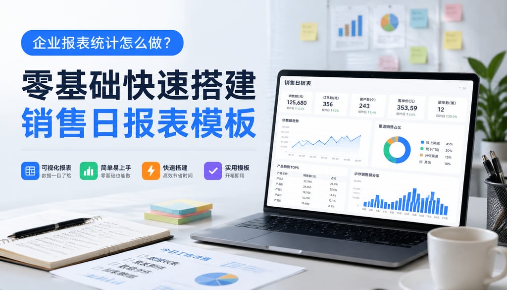 企业报表统计怎么做？零基础快速搭建销售日报表模板