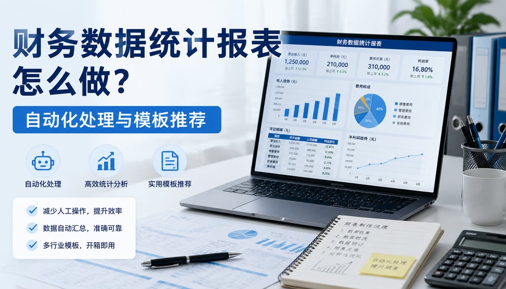 财务数据统计报表怎么做？自动化处理与模板推荐