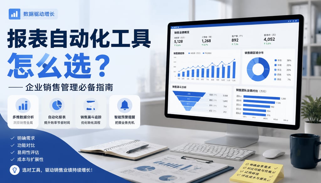 报表自动化工具怎么选？企业销售管理必备指南