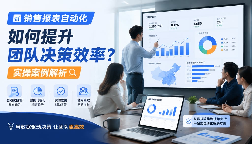销售报表自动化如何提升团队决策效率？实操案例解析