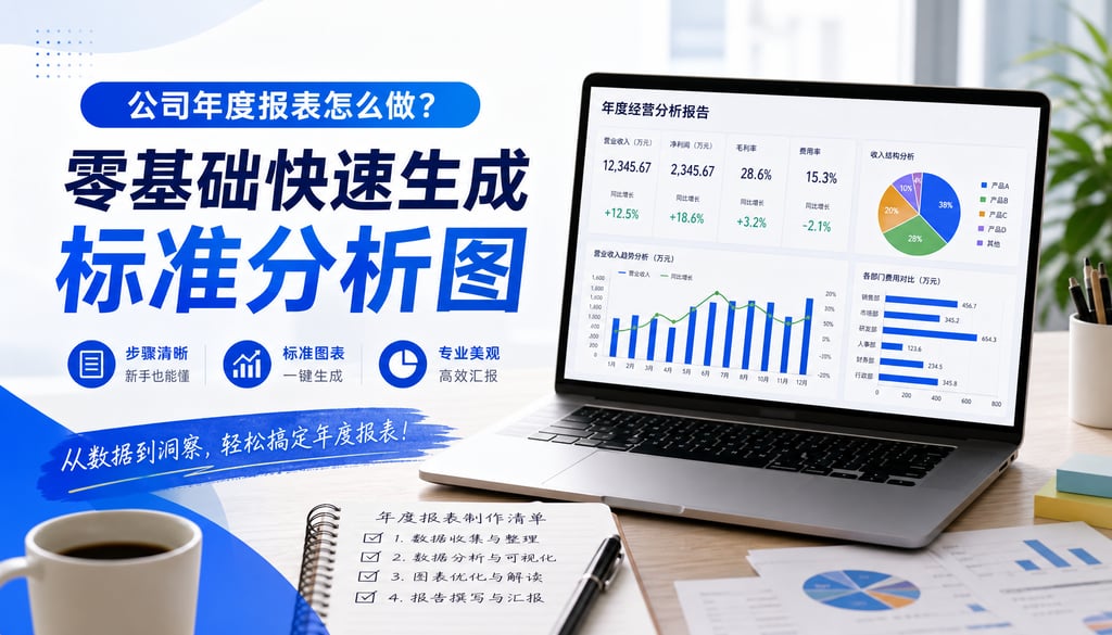 公司年度报表怎么做？零基础快速生成标准分析图