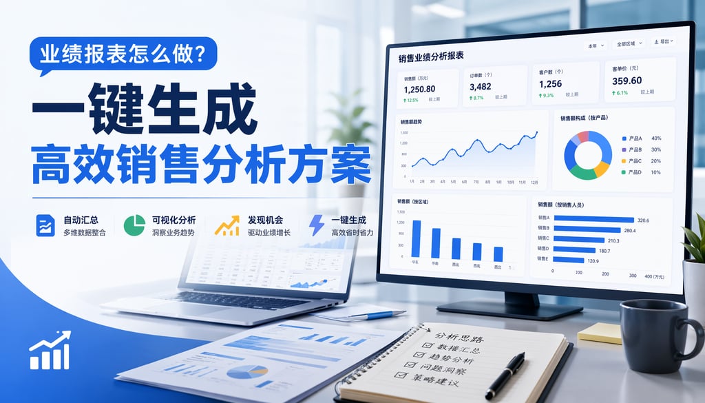业绩报表怎么做？一键生成高效销售分析方案