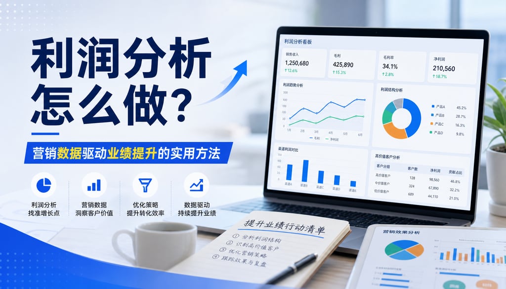 利润分析怎么做？营销数据驱动业绩提升的实用方法
