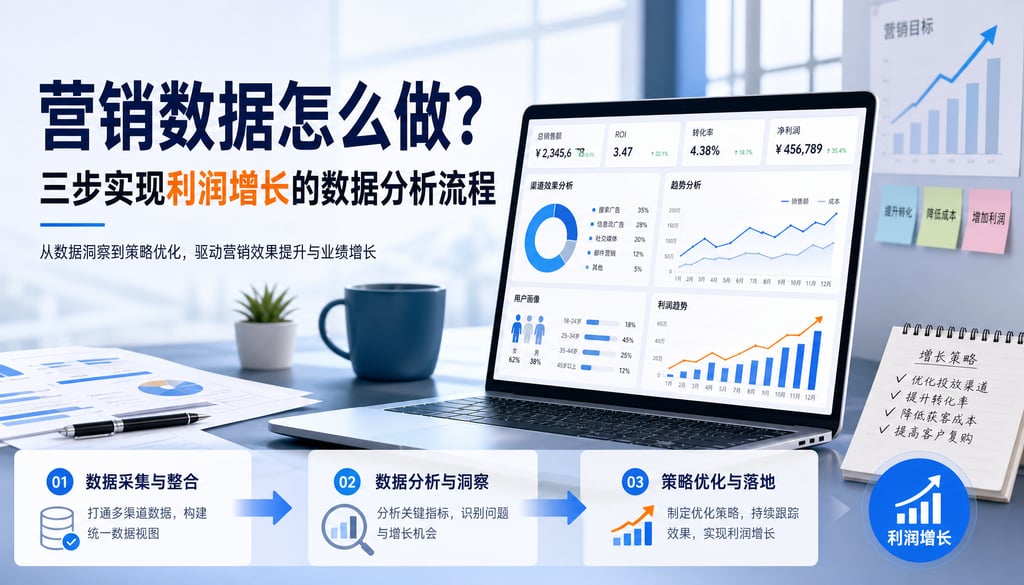 营销数据怎么做？三步实现利润增长的数据分析流程