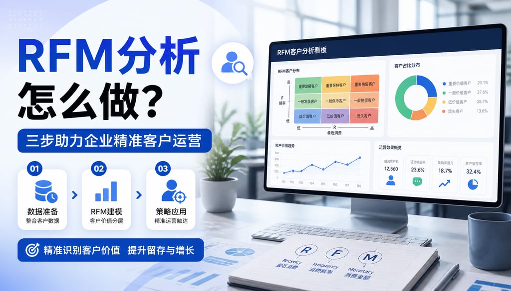 RFM分析怎么做？三步助力企业精准客户运营