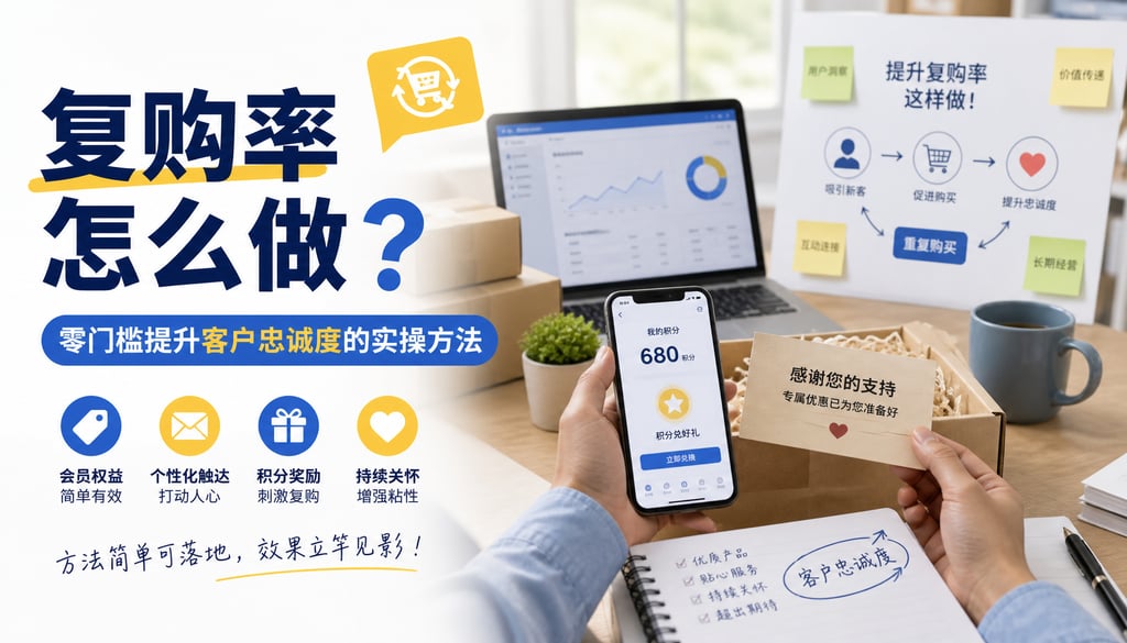复购率怎么做？零门槛提升客户忠诚度的实操方法