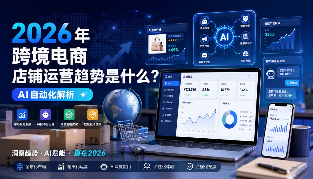 2026年跨境电商店铺运营趋势是什么？AI自动化解析