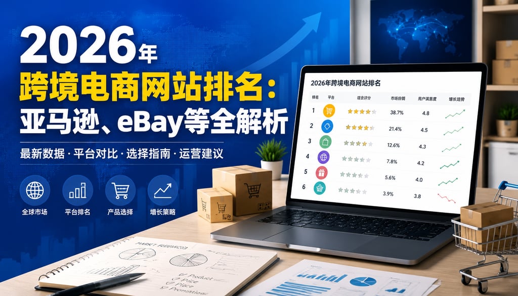 2026年跨境电商网站排名：亚马逊、eBay等全解析