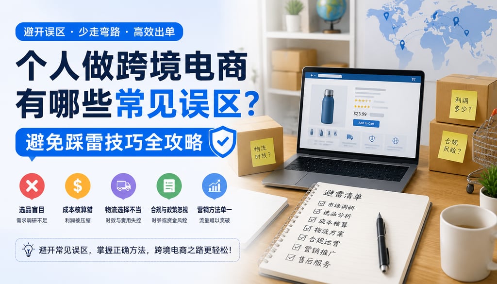 个人做跨境电商有哪些常见误区？避免踩雷技巧