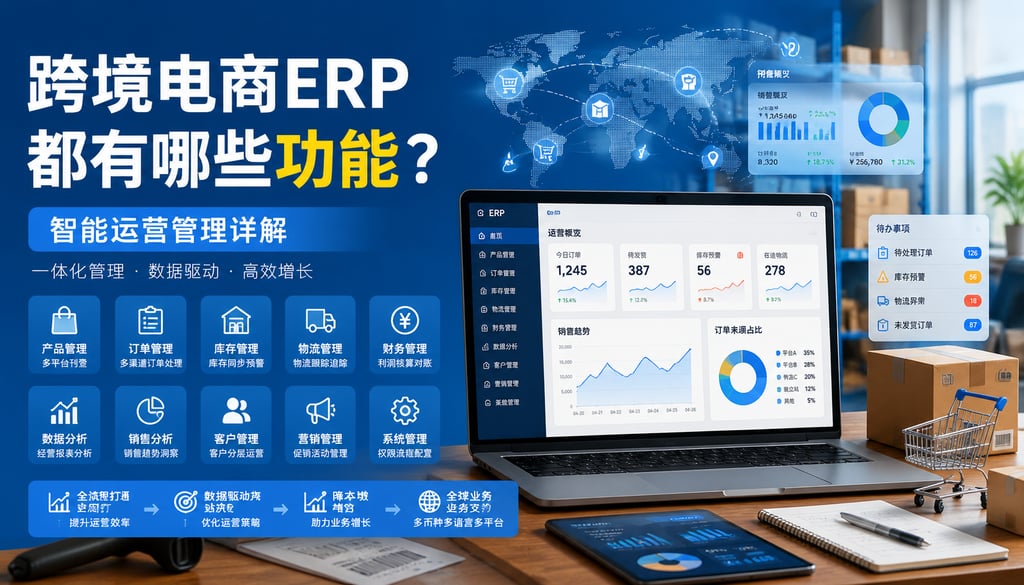 跨境电商ERP都有哪些功能？智能运营管理详解