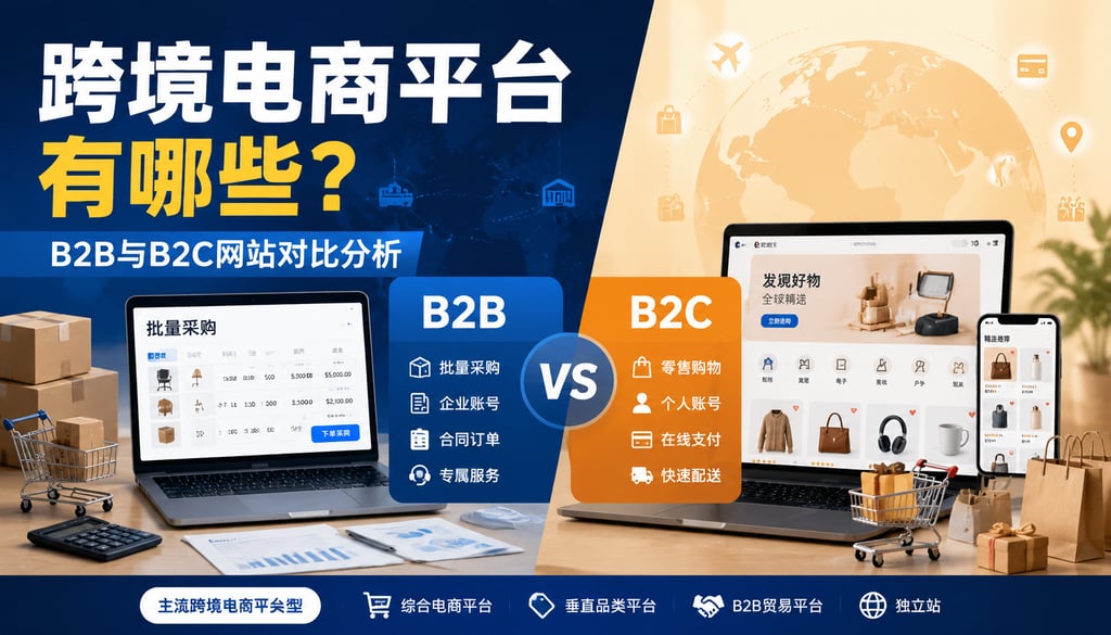 跨境电商平台有哪些？B2B与B2C网站对比分析