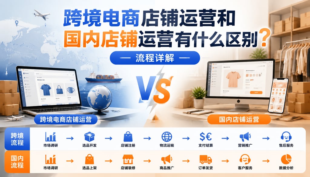 跨境电商店铺运营和国内店铺运营有什么区别？流程详解