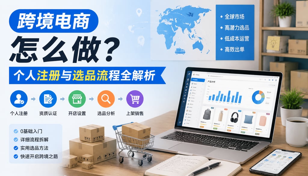 跨境电商怎么做？个人注册与选品流程全解析