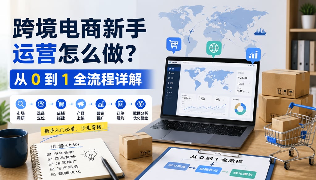 跨境电商新手运营怎么做？从0到1全流程详解
