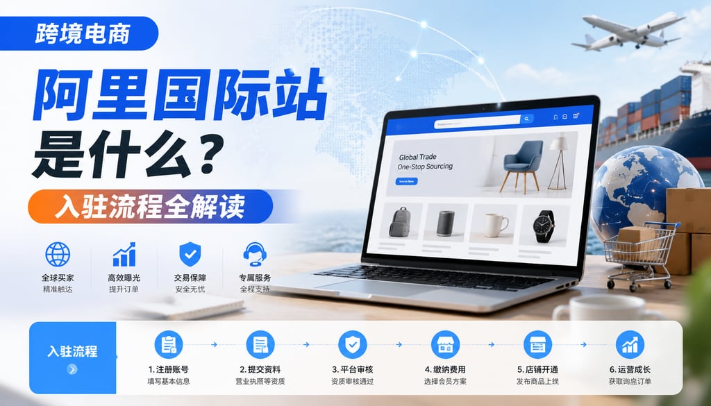 跨境电商阿里国际站是什么？入驻流程全解读