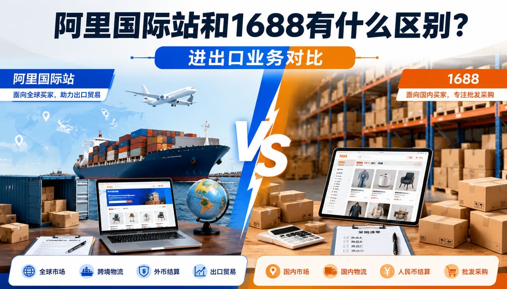 阿里国际站和1688有什么区别？进出口业务对比