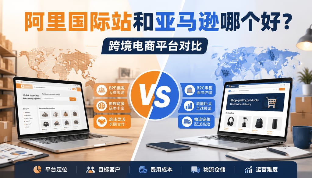 阿里国际站和亚马逊哪个好？跨境电商平台对比