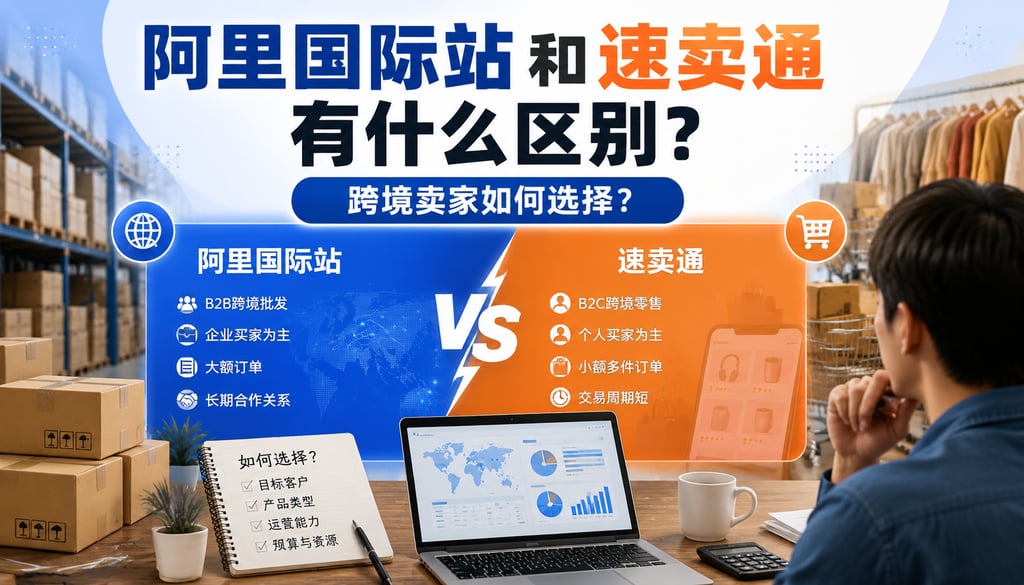 阿里国际站和速卖通有什么区别？跨境卖家如何选择