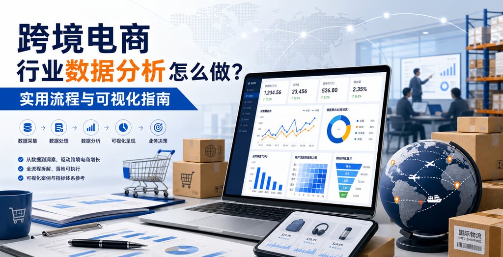跨境电商行业数据分析怎么做？实用流程与可视化指南