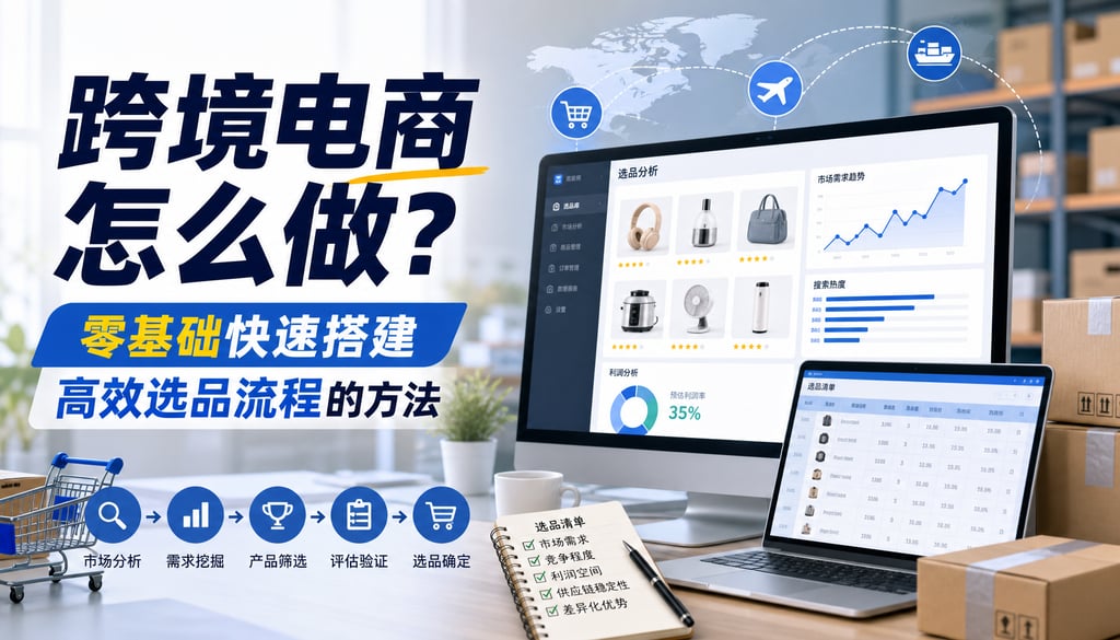 跨境电商怎么做？零基础快速搭建高效选品流程的方法