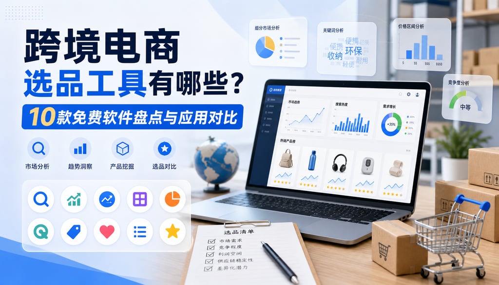 跨境电商选品工具有哪些？10款免费软件盘点与应用对比
