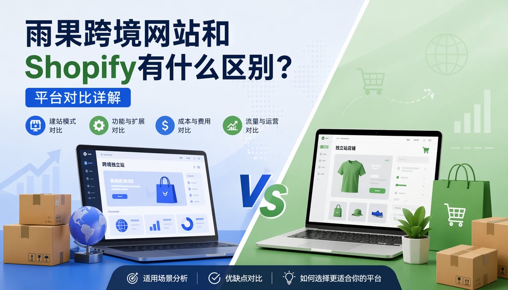 雨果跨境网站和Shopify有什么区别？平台对比详解