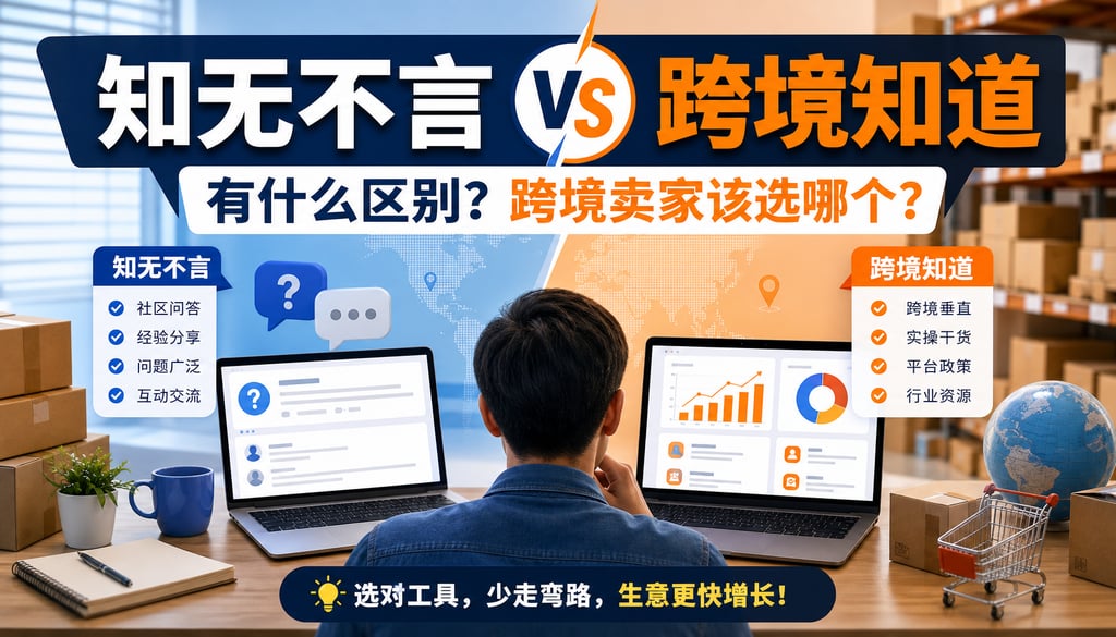 知无不言和跨境知道有什么区别？跨境卖家该选哪个