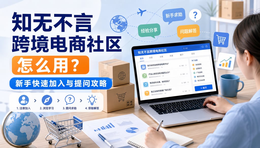 知无不言跨境电商社区怎么用？新手快速加入与提问攻略