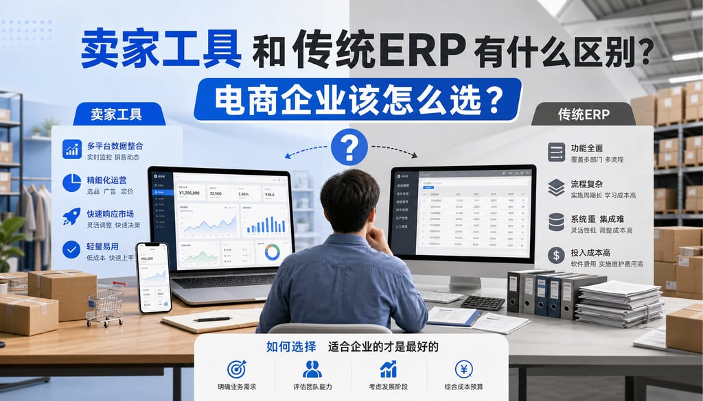 卖家工具和传统ERP有什么区别？电商企业该怎么选