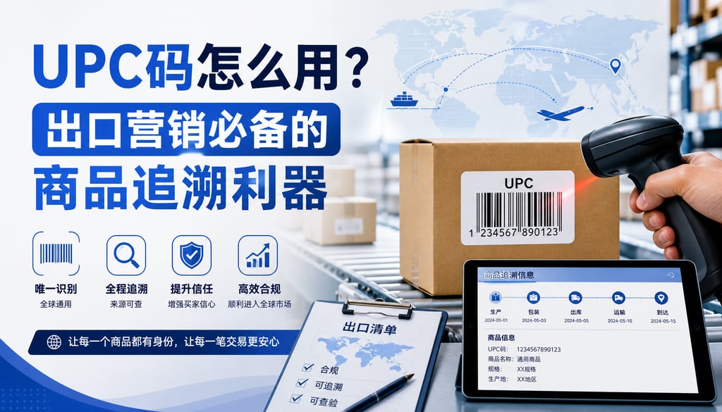 UPC码怎么用？出口营销必备的商品追溯利器