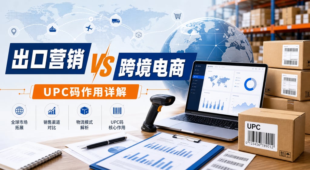 出口营销和跨境电商有什么区别？UPC码作用详解